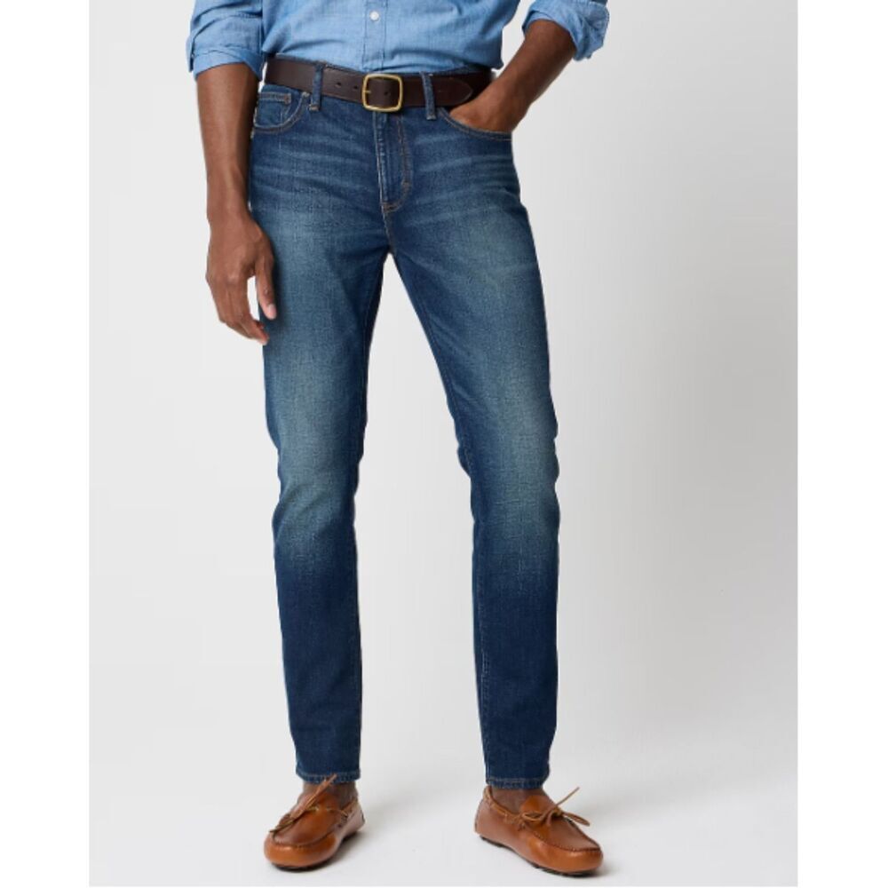 J.CREW Slim Fit Signature Flex Jeans Mens Blue Cotton Stretch Denim Size 31X32
